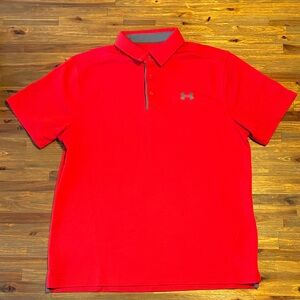 Under Armour Men's Bright Red Polo Shirt